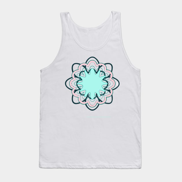 mandala Clamber Paintmandala Creep Pencil Tank Top by Martin Young